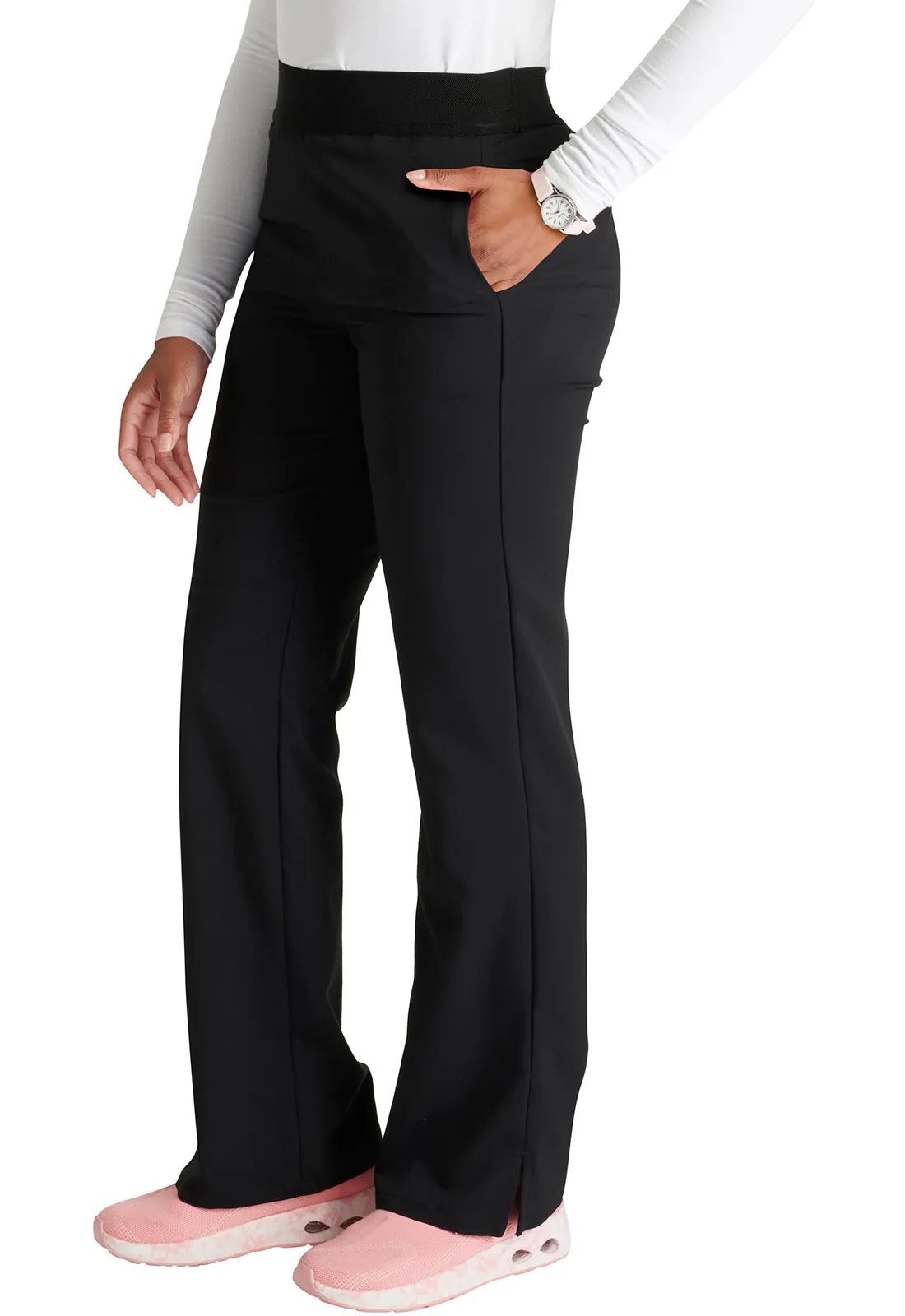 Atmos CK136A Mid Rise Pull-on Straight Leg Pants Black
