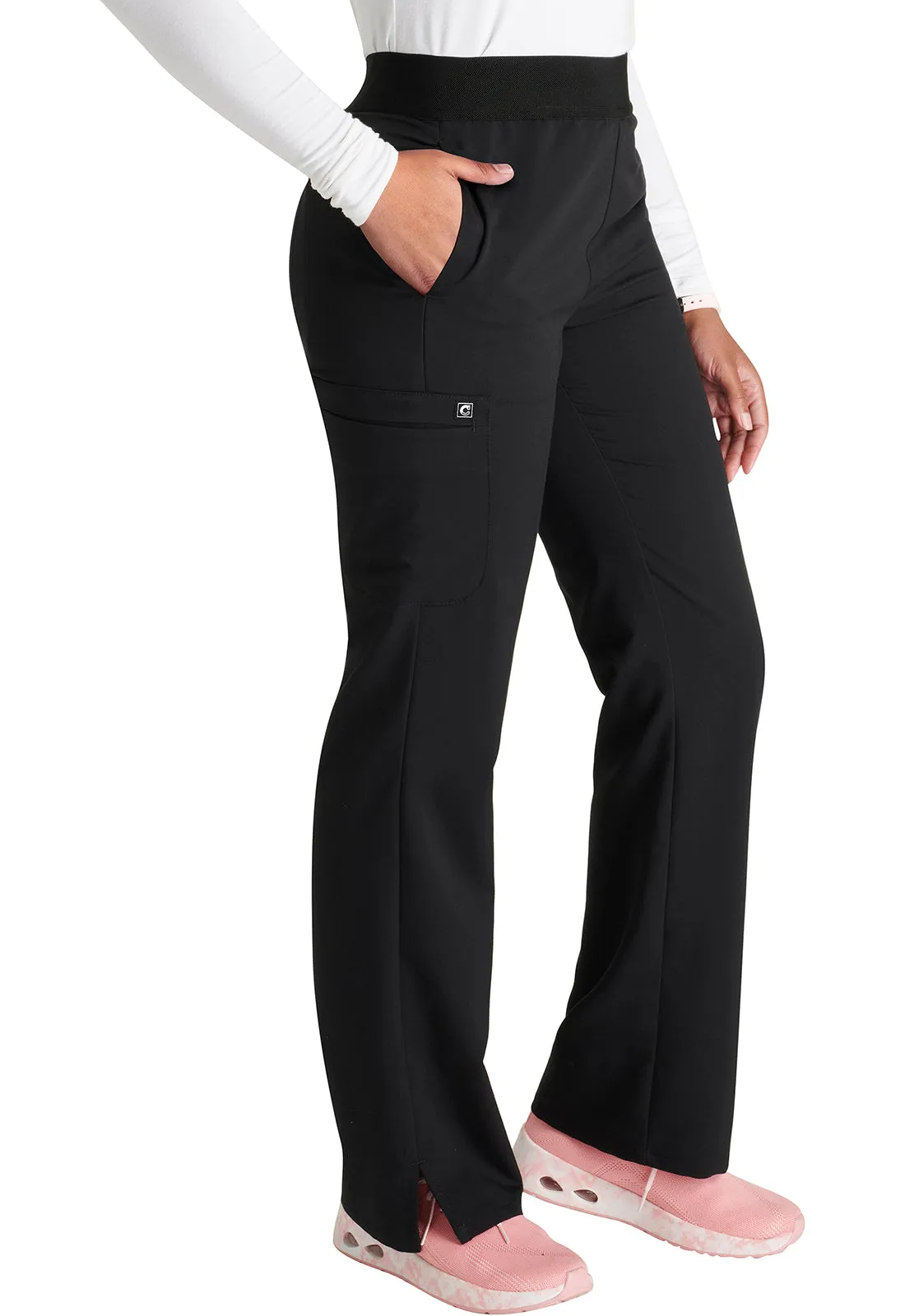 Atmos CK136A Mid Rise Pull-on Straight Leg Pants Black