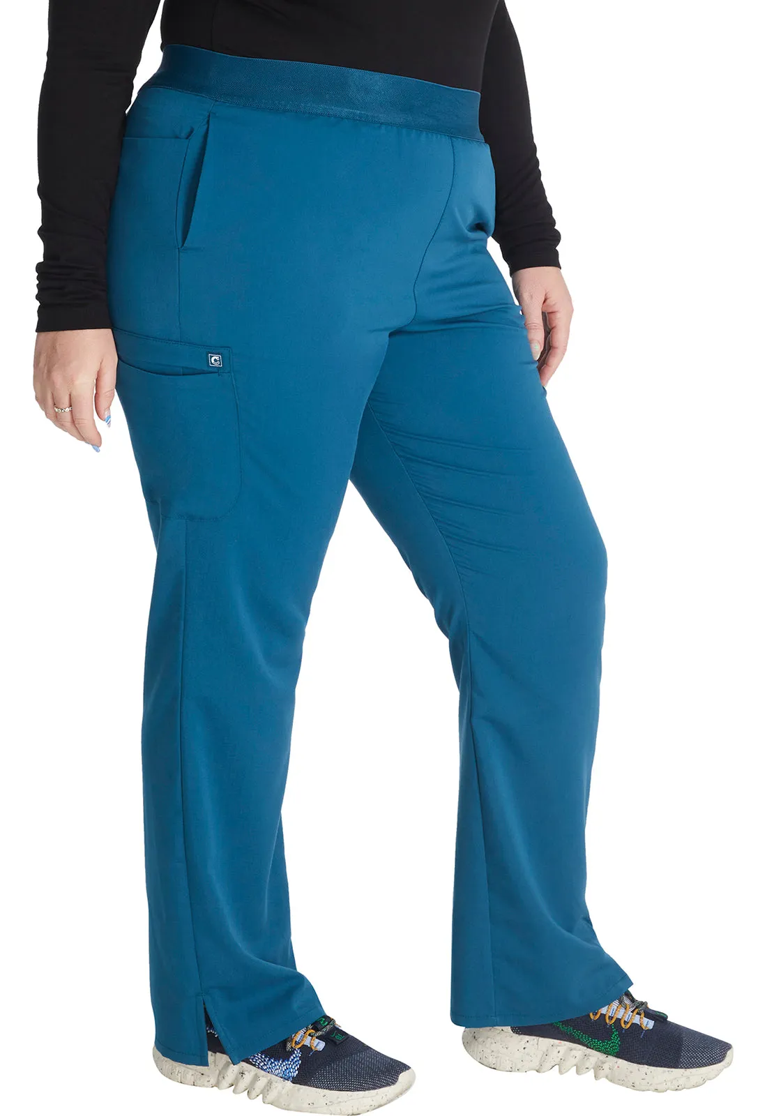 Atmos CK136A Mid Rise Pull-on Straight Leg Pants Caribbean Blue