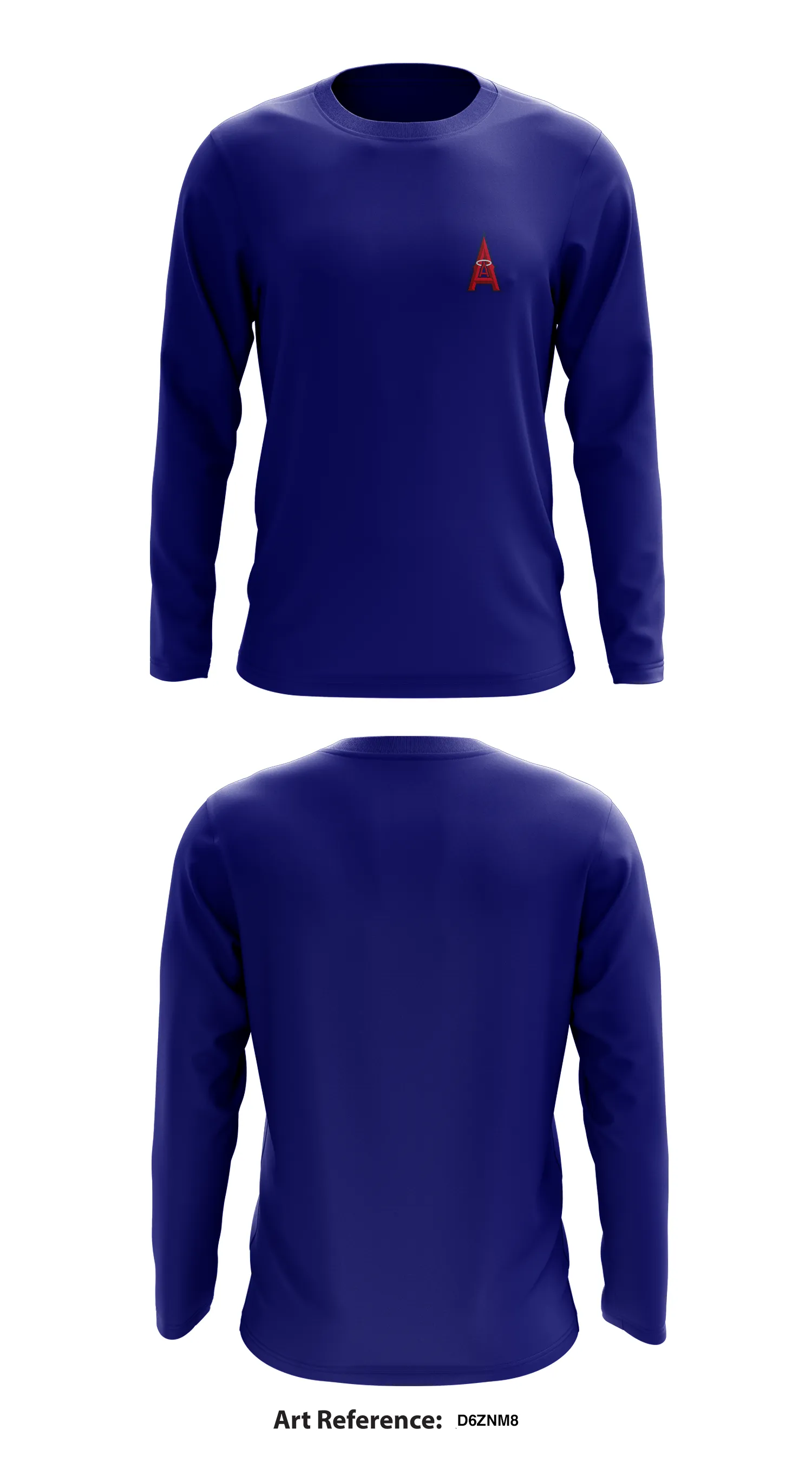 Austin Angels Store 1 Core Men's LS Performance Tee - d6Znm8