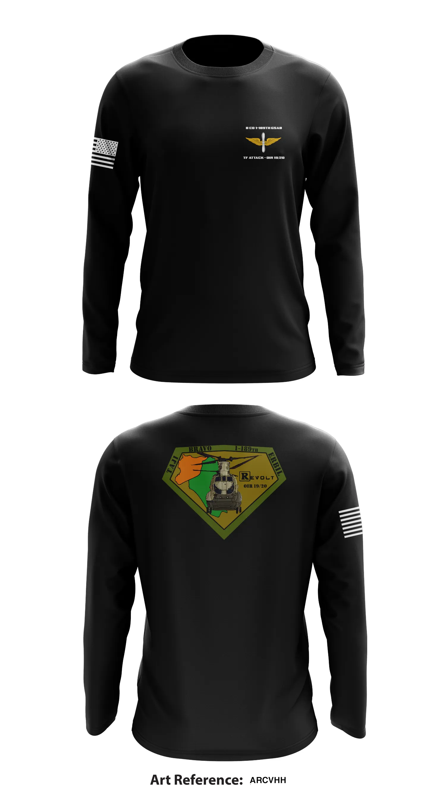 B Co 1-189th GSAB Store 1  Core Men's LS Performance Tee - ArCvhh