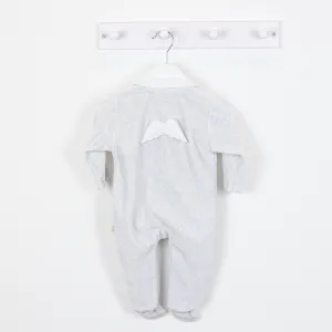 Baby Gi Grey Angel Wings Cotton Sleepsuit