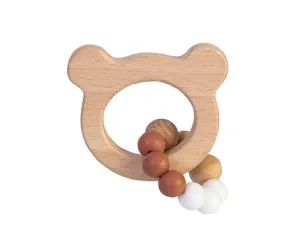 BamBam Wooden Bear Teether