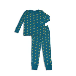 Bamboo Long Sleeve Pajama Set (Dotty Leaf Print)