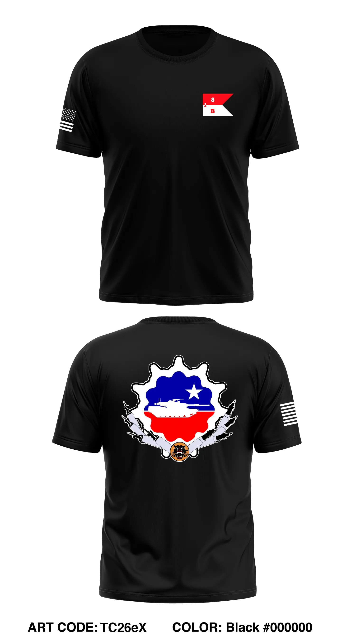 Battle 1-8 CAV Core Men's SS Performance Tee - TC26eX