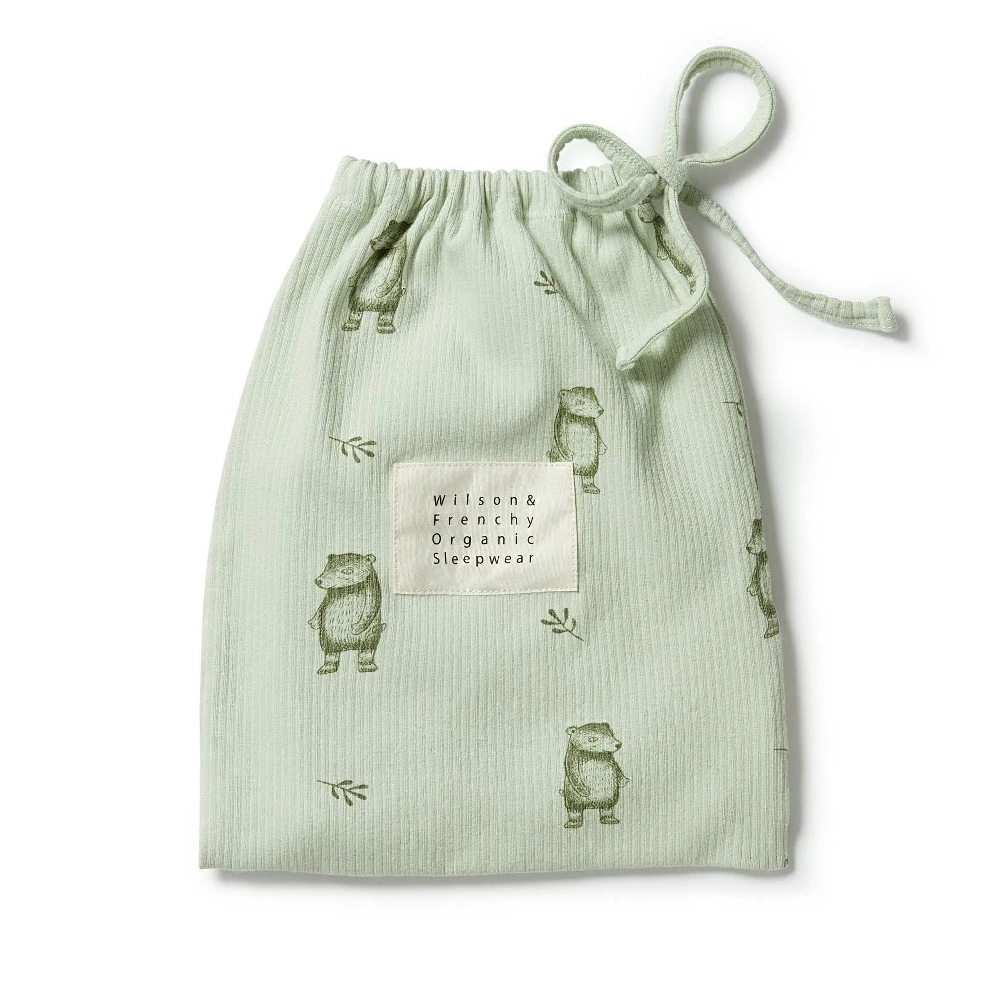 Bear Hug - Organic Rib Long Sleeve Pyjamas