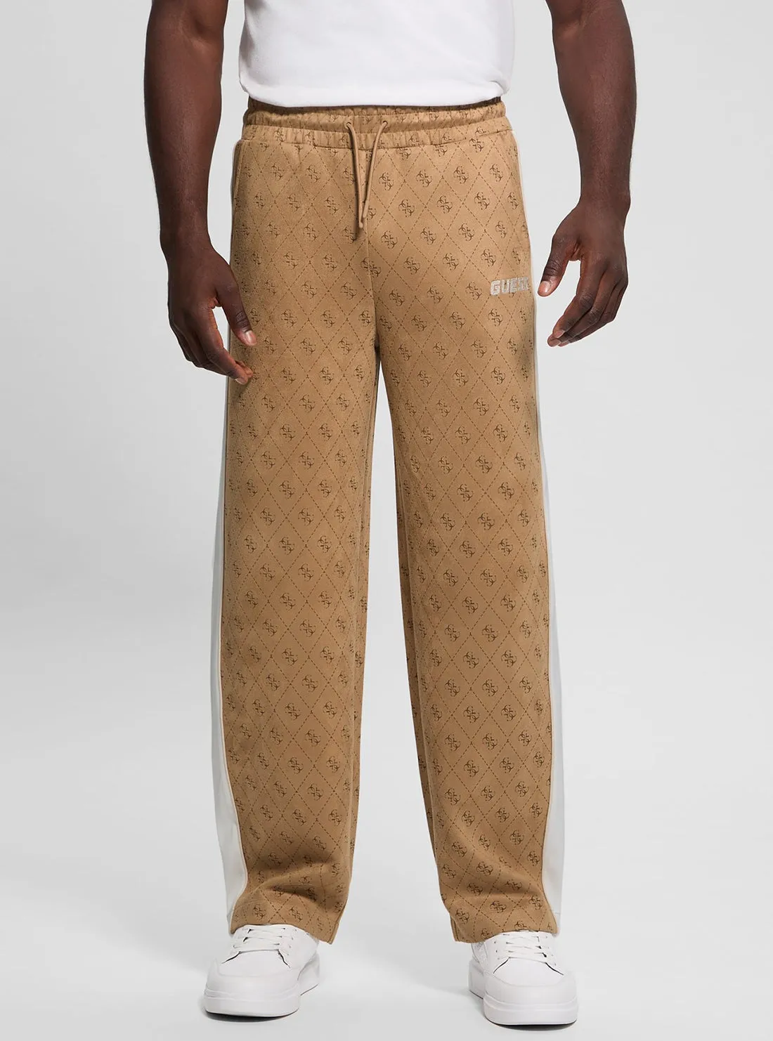 Beige Logo Mojo Pants