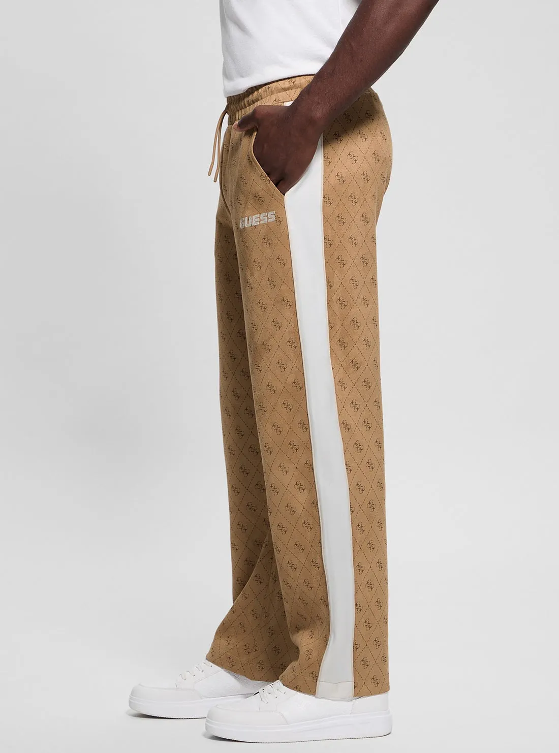 Beige Logo Mojo Pants