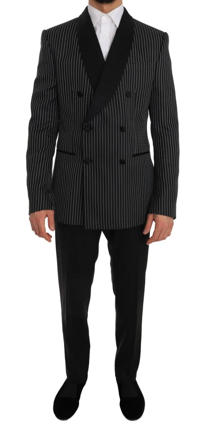 Black Double Breasted Slim Fit MARTINI