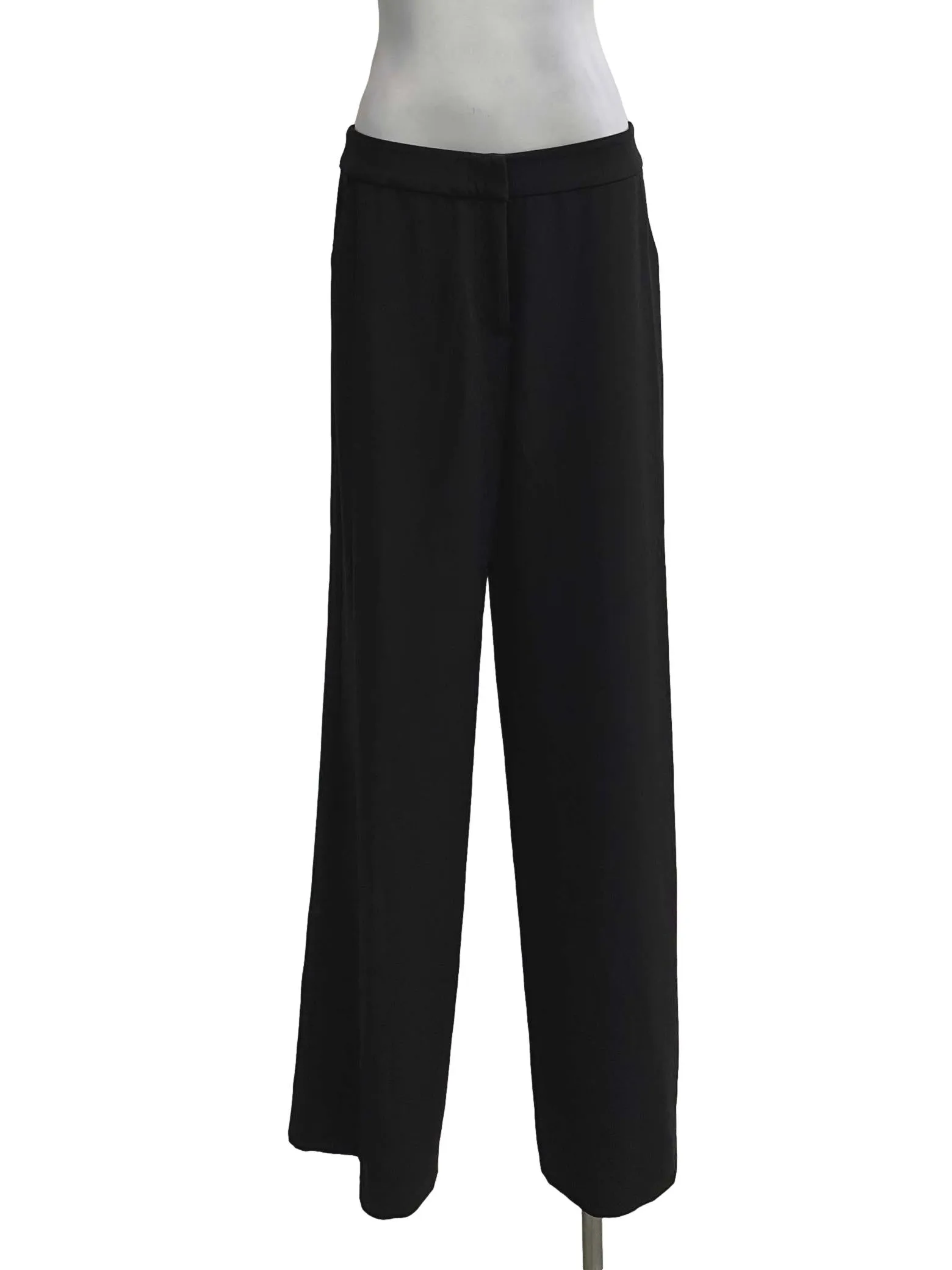 Black Long Straight Leg Pants