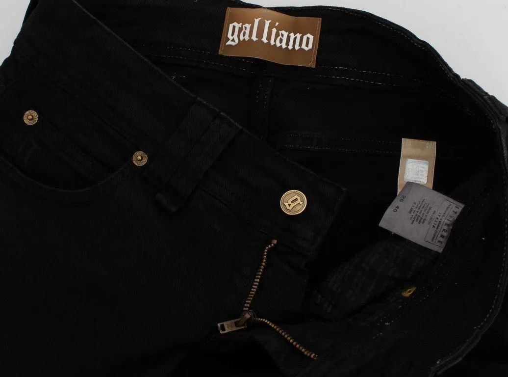 Black Slim Fit Cotton Stretch Denim Jeans