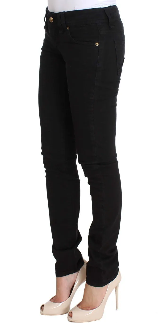 Black Slim Fit Cotton Stretch Denim Jeans