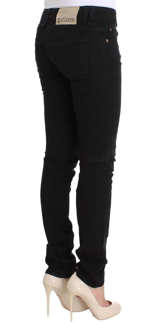 Black Slim Fit Cotton Stretch Denim Jeans