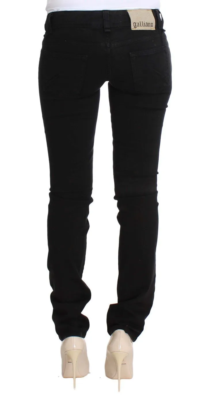 Black Slim Fit Cotton Stretch Denim Jeans