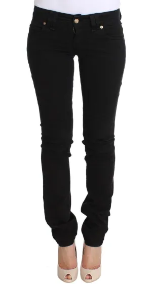 Black Slim Fit Cotton Stretch Denim Jeans
