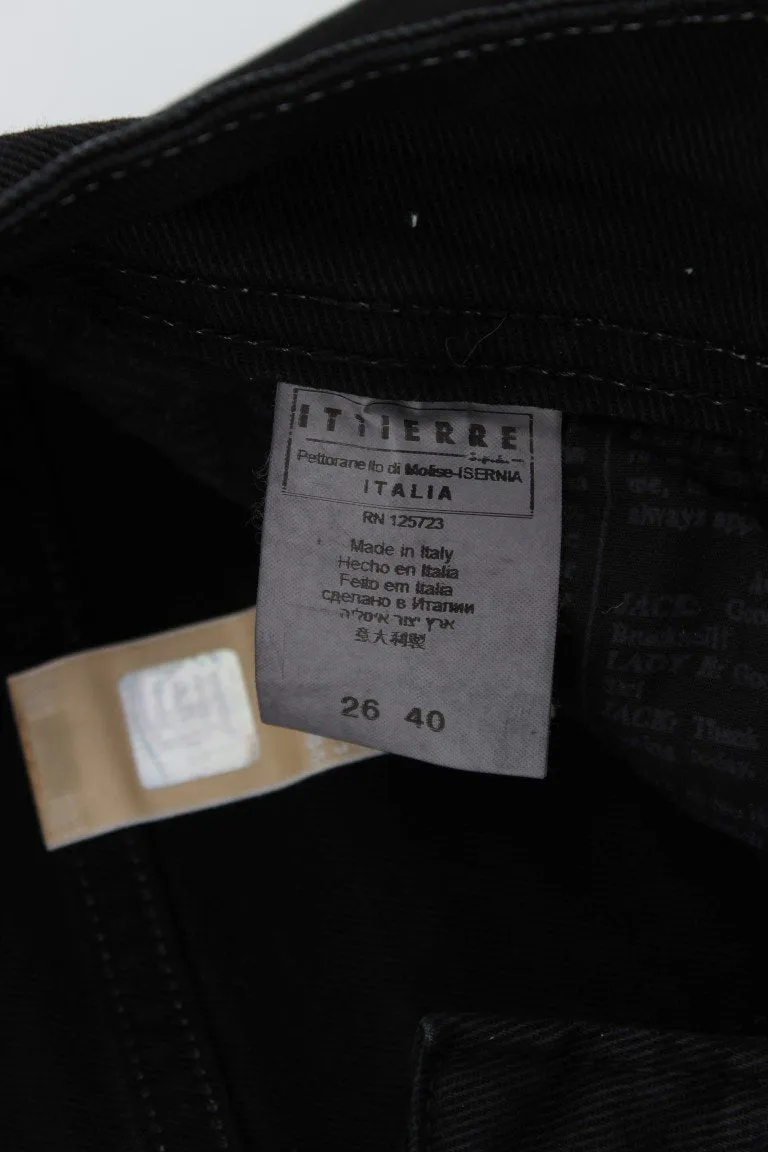 Black Slim Fit Cotton Stretch Denim Jeans