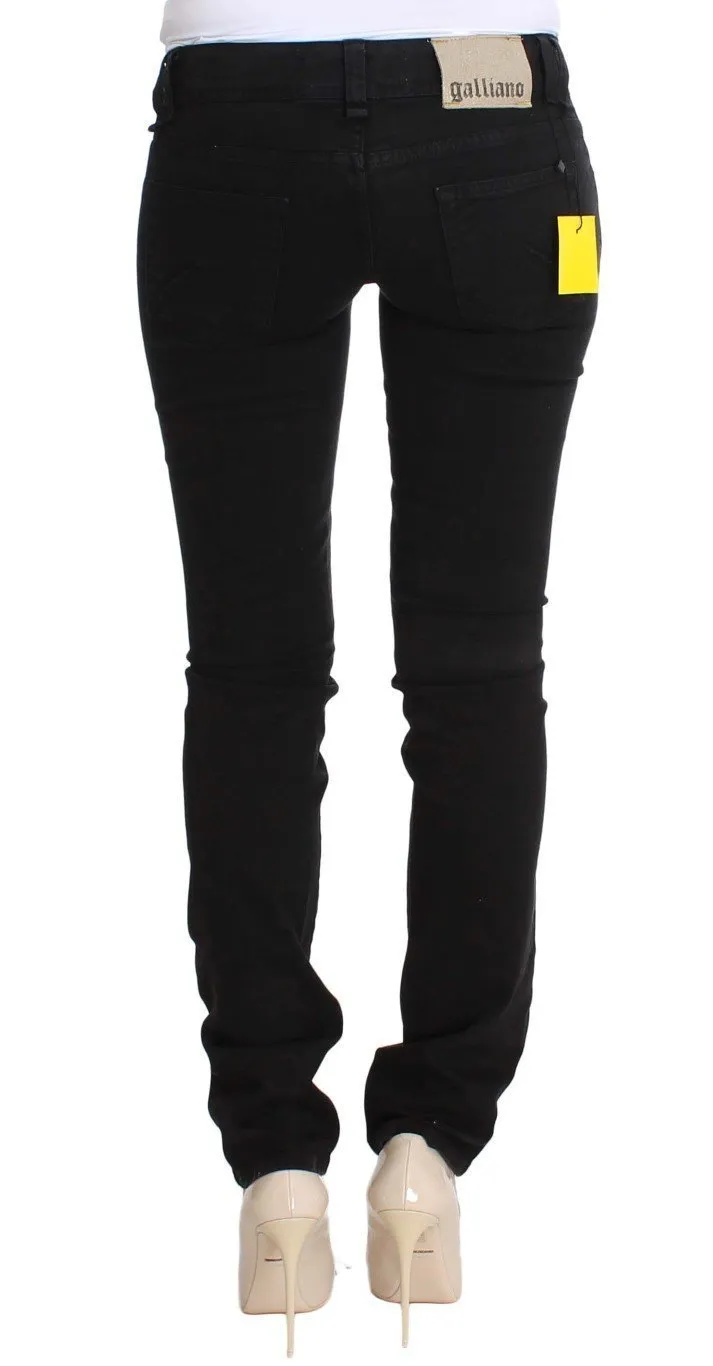 Black Slim Fit Cotton Stretch Denim Jeans
