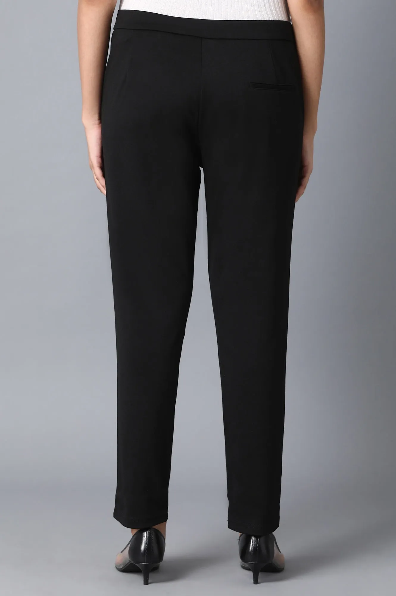 Black Slim Fit Trouser Pants