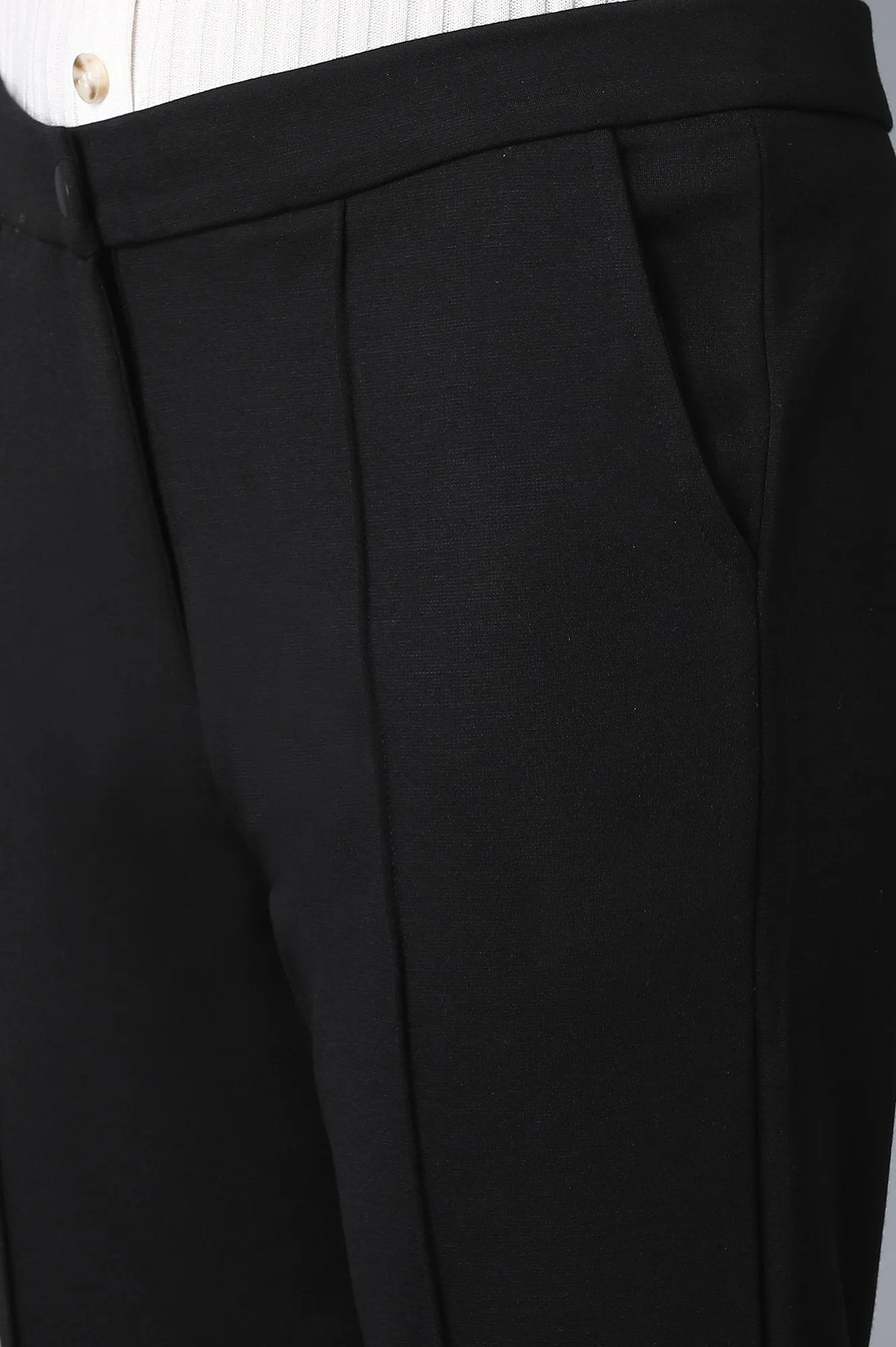Black Slim Fit Trouser Pants