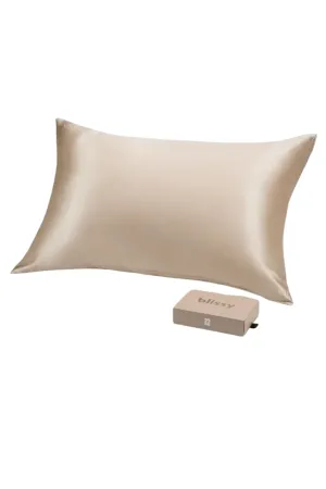 Blissy King Silk Pillowcase - Champagne