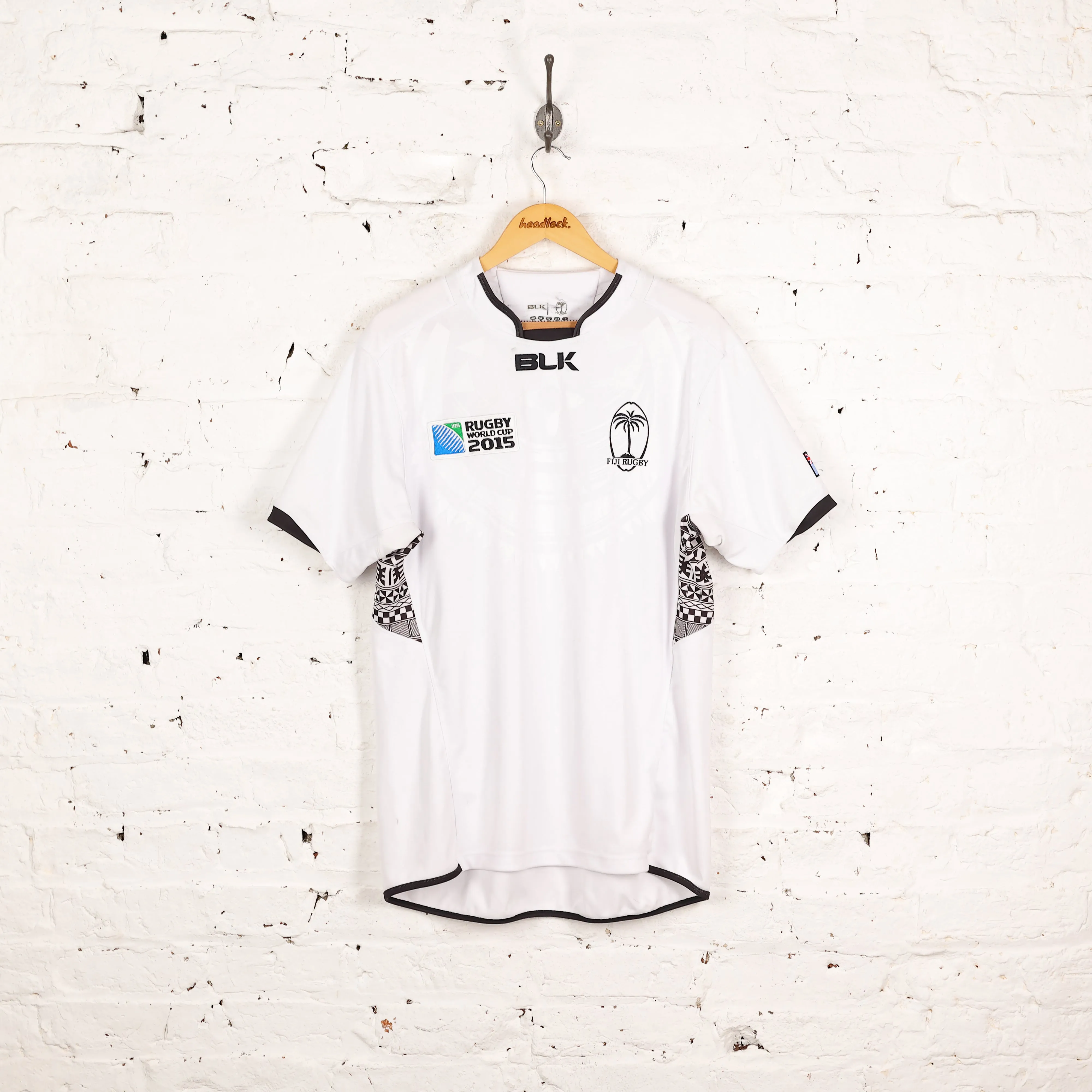 BLK Fiji 2015 World Cup Rugby Shirt - White - XL