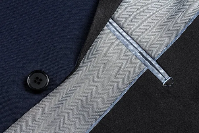 Blue 2 Piece Tuxedo Shawl Lapel Slim Fit