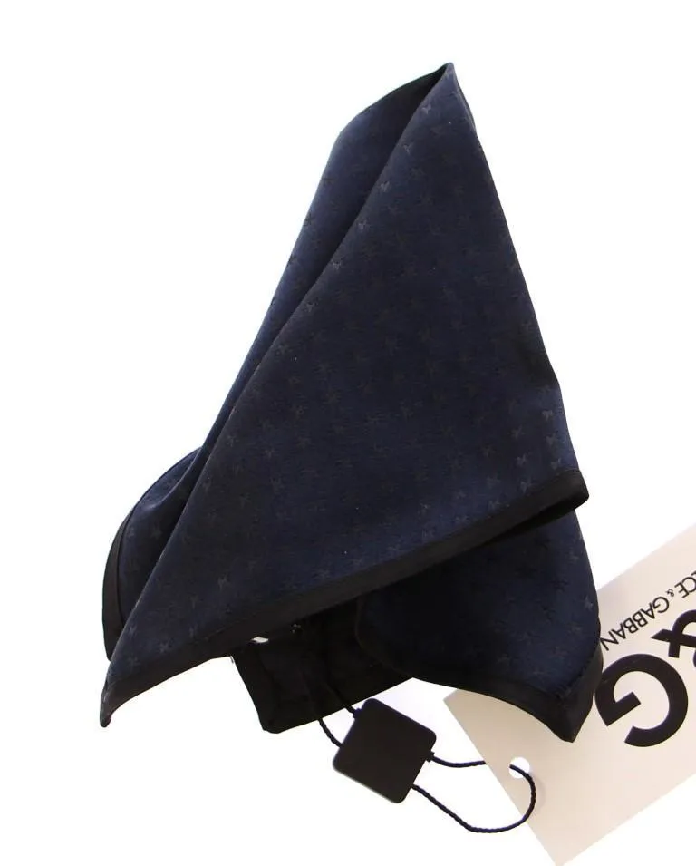 Blue Star Silk Handkerchief