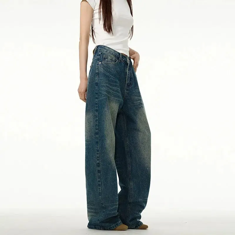 Blue Straight Leg Jeans