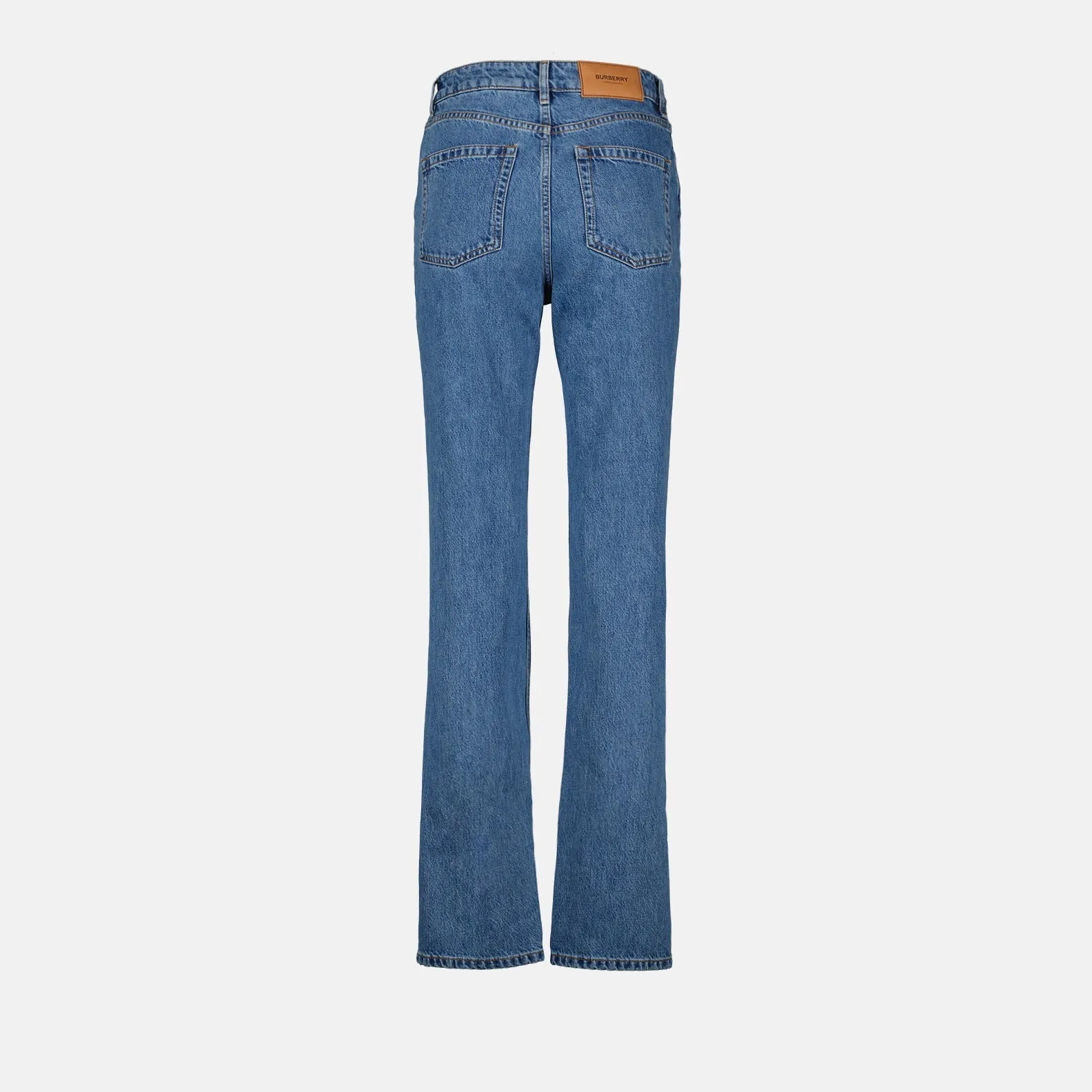 Blue Straight-Leg Jeans