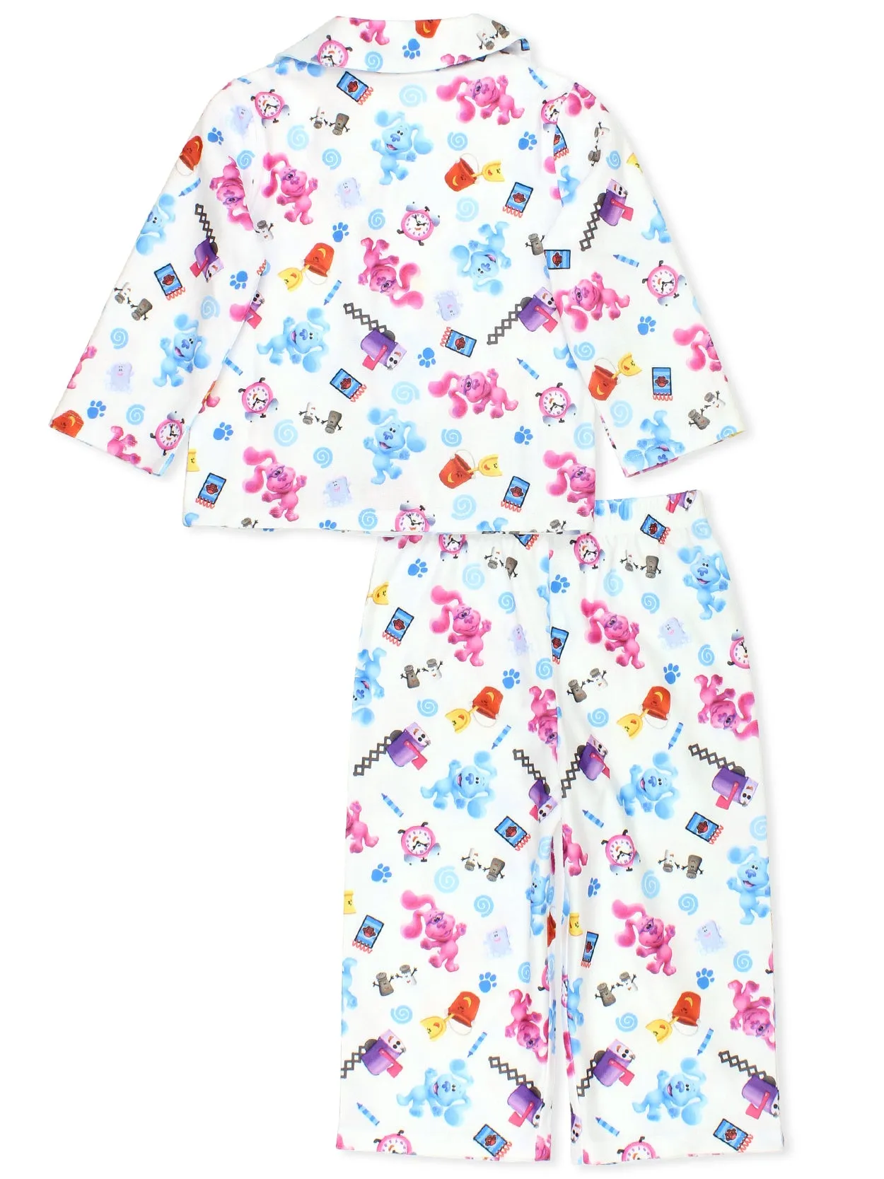 Blue's Clues & You Flannel Coat Style Pajamas Set