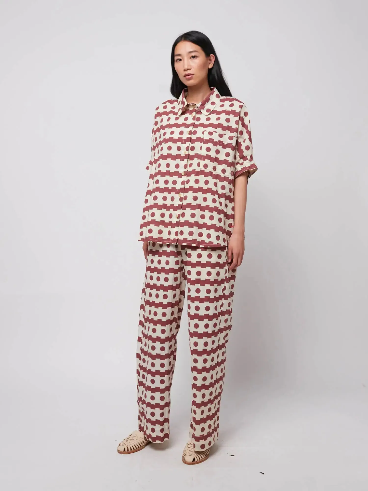 Bobo Choses WOMAN | Geometric print wide-leg trousers