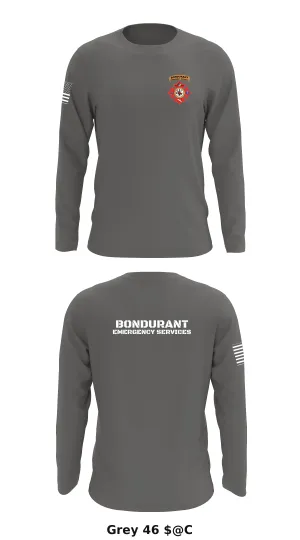 Bondurant Emergency Services Store 1 Core Men's LS Performance Tee - $@C