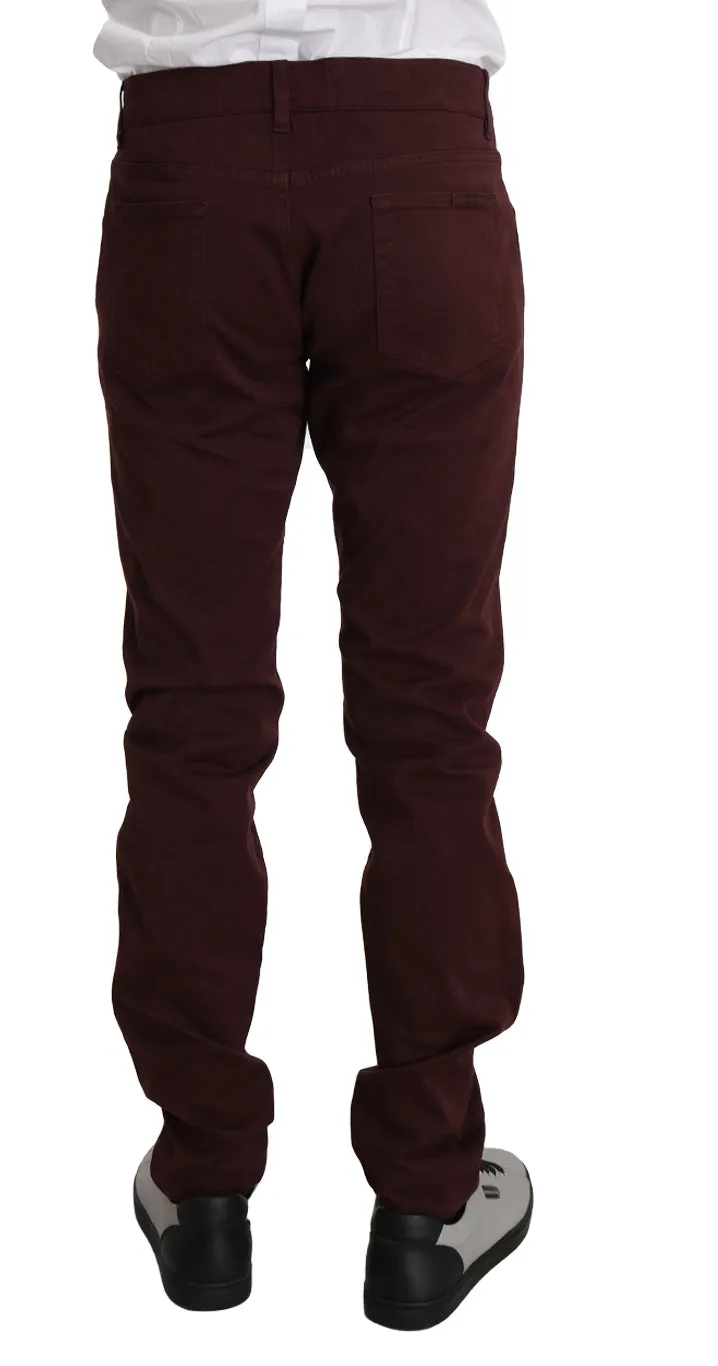 Bordeaux Cotton 14STRETCH Jeans Pants