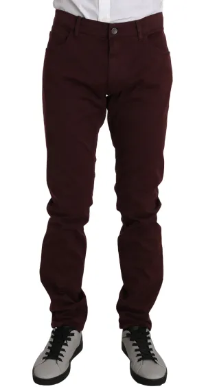 Bordeaux Cotton 14STRETCH Jeans Pants
