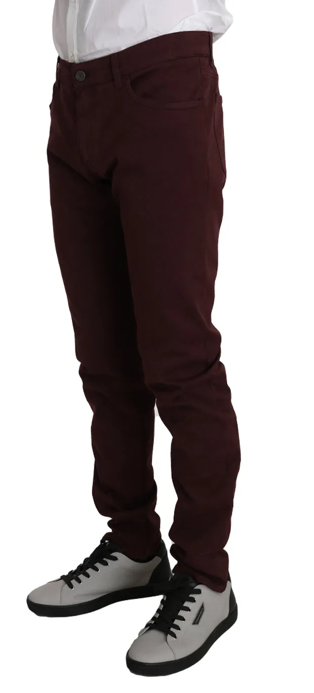 Bordeaux Cotton 14STRETCH Jeans Pants