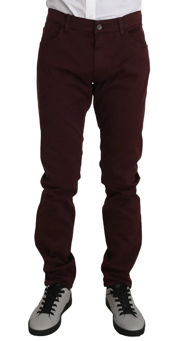 Bordeaux Cotton 14STRETCH Jeans Pants
