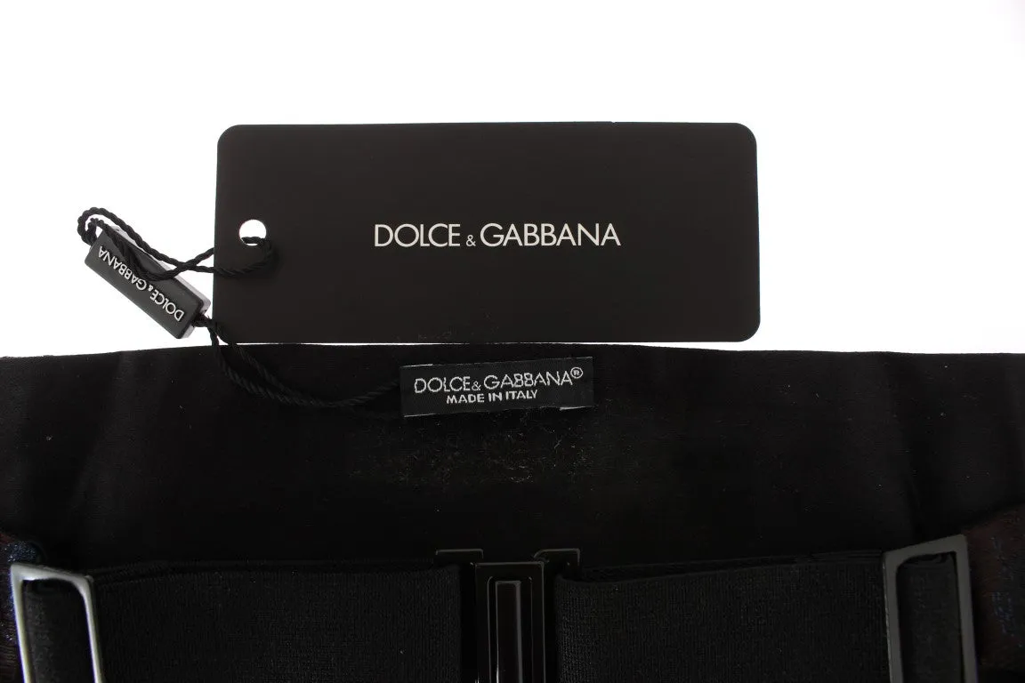 Bordeaux Gold Waist Belt Silk Cummerbund