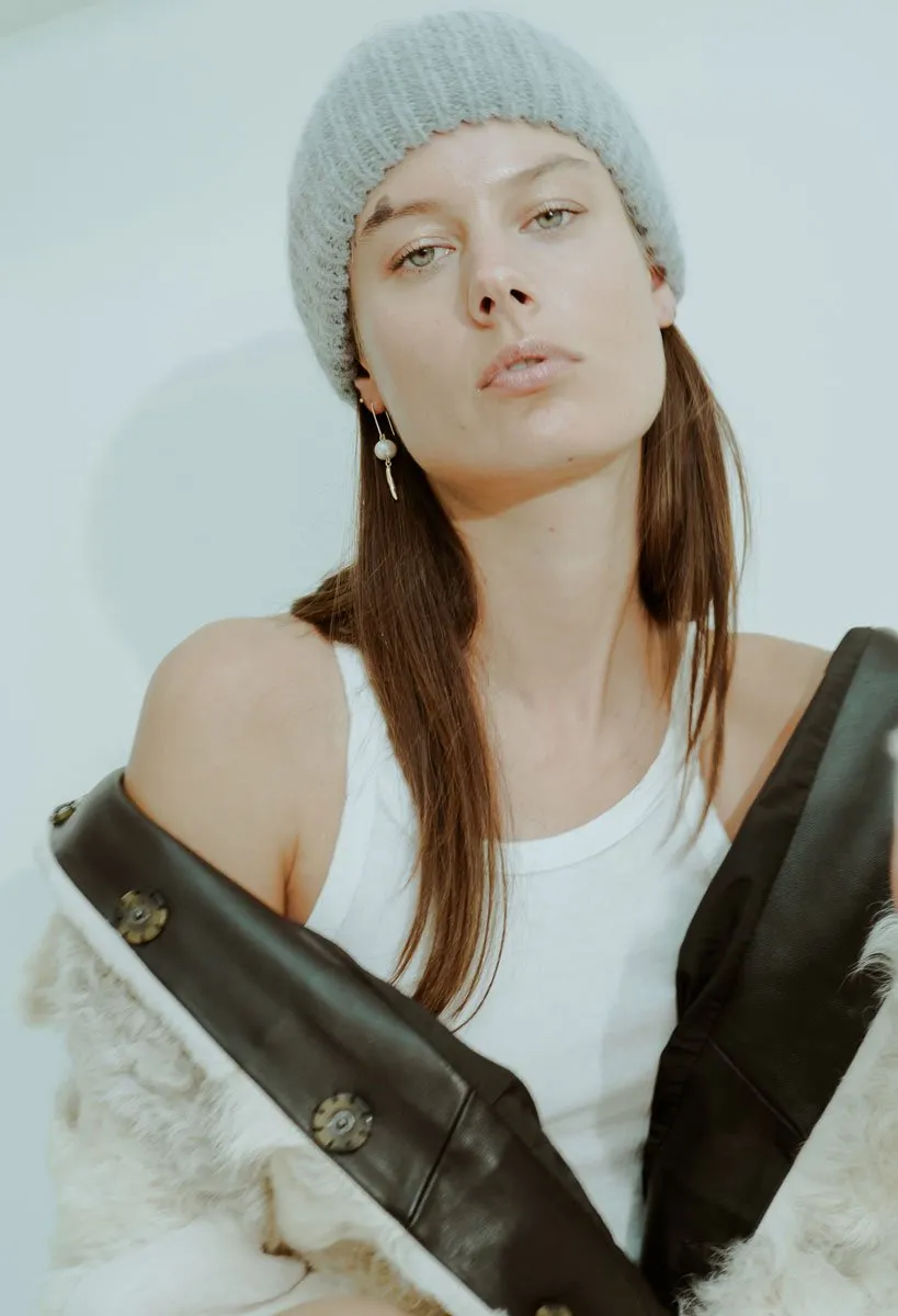 Bordeaux Headband Light Grey Melange