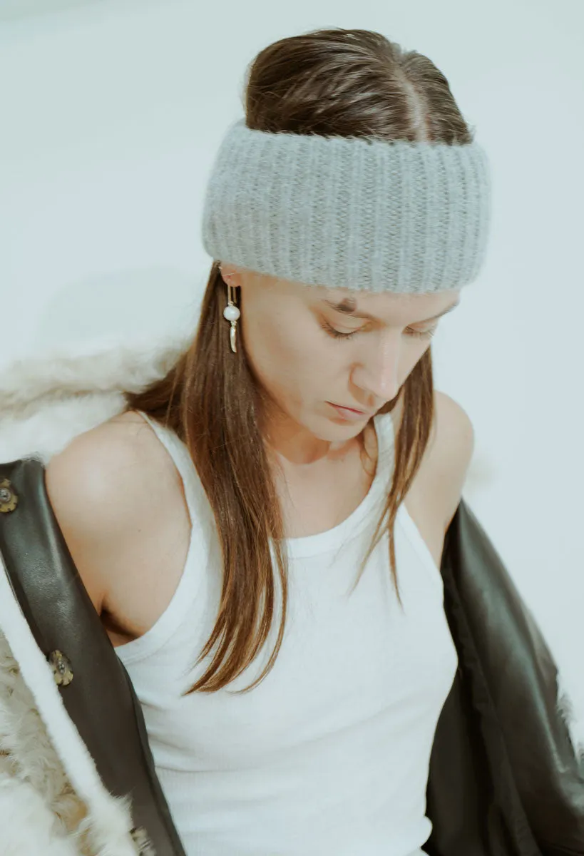 Bordeaux Headband Light Grey Melange
