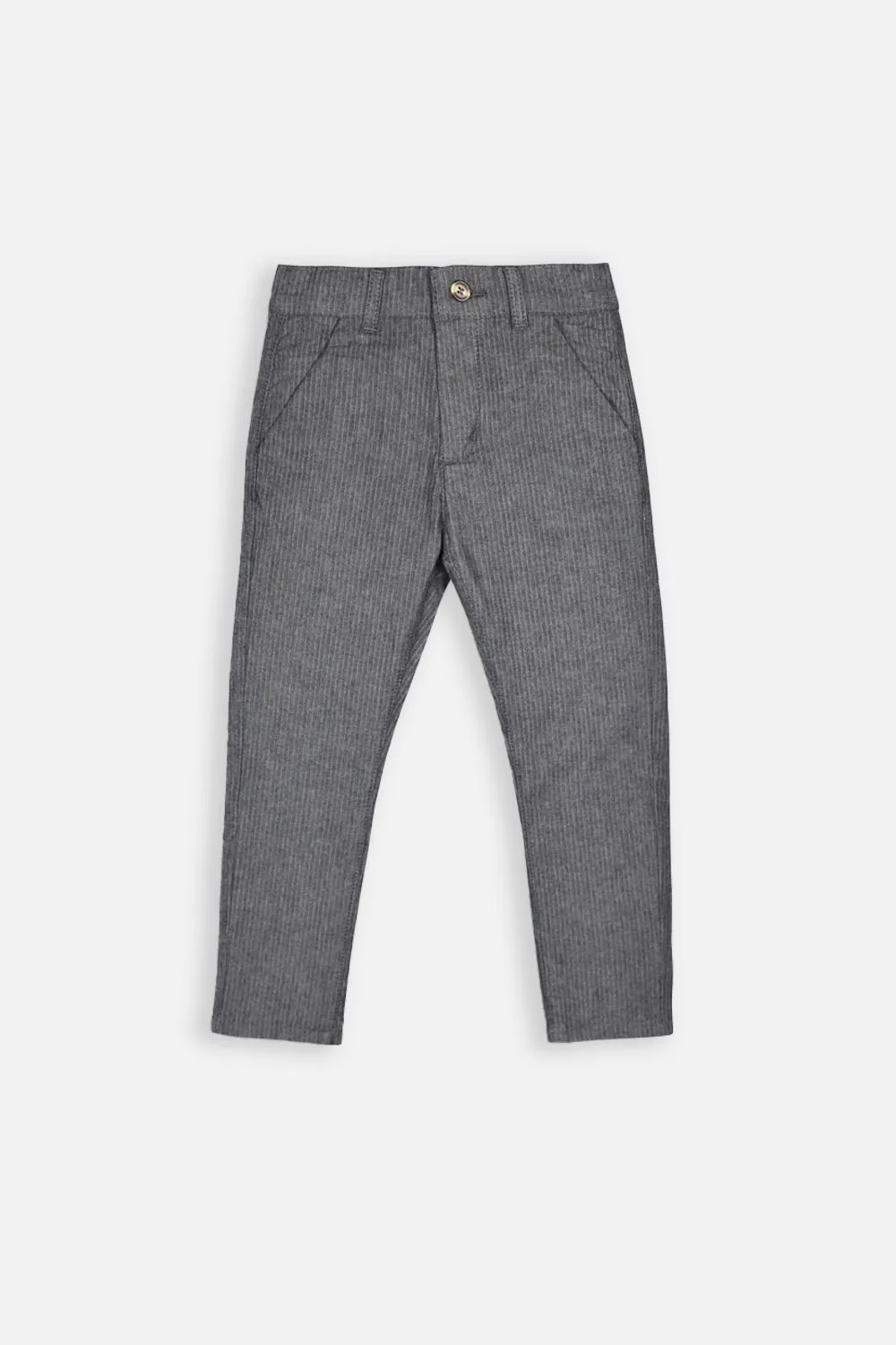 BOYS COTTON PANT - CHARCOAL