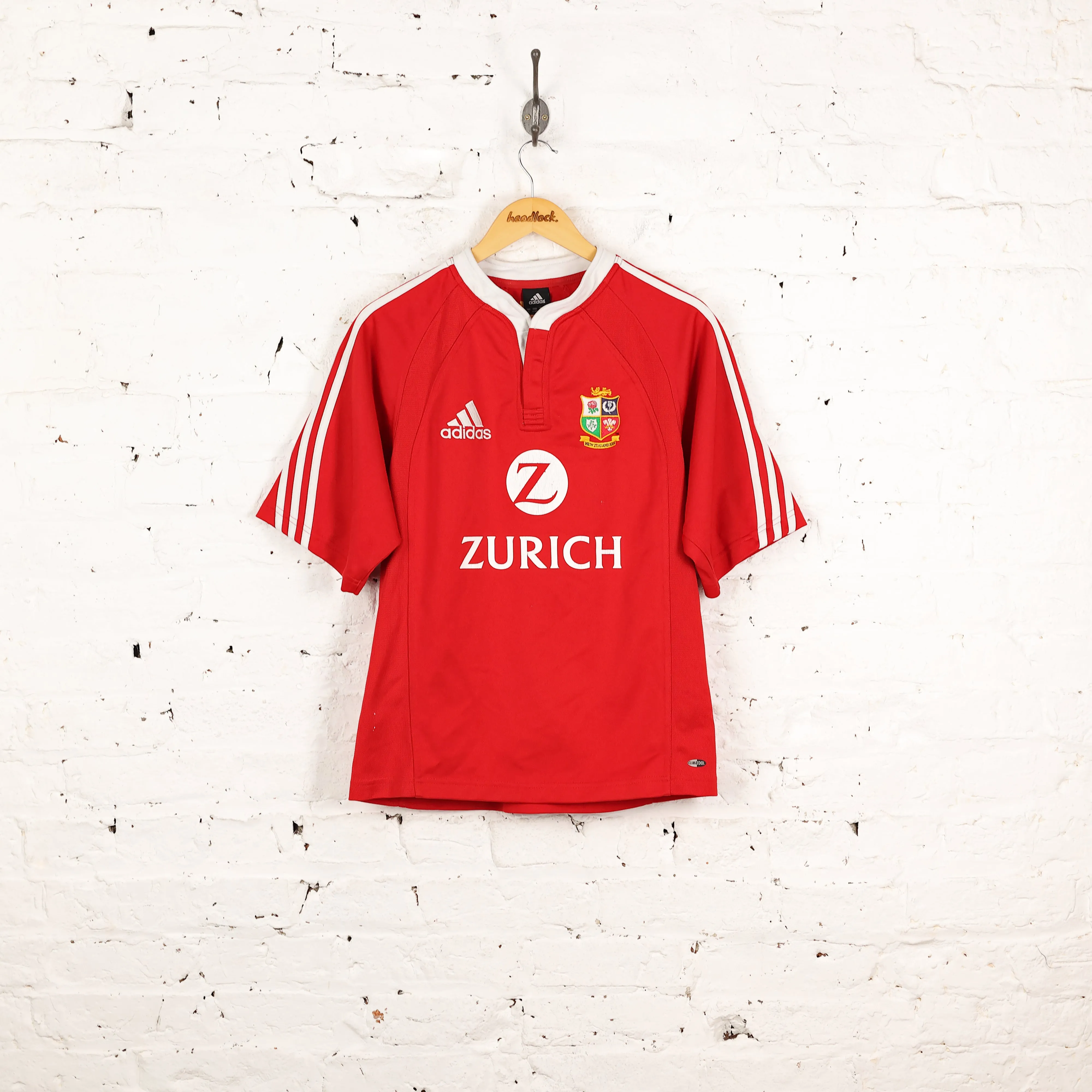 British and Irish Lions 2005 Adidas Rugby Shirt - Red - S