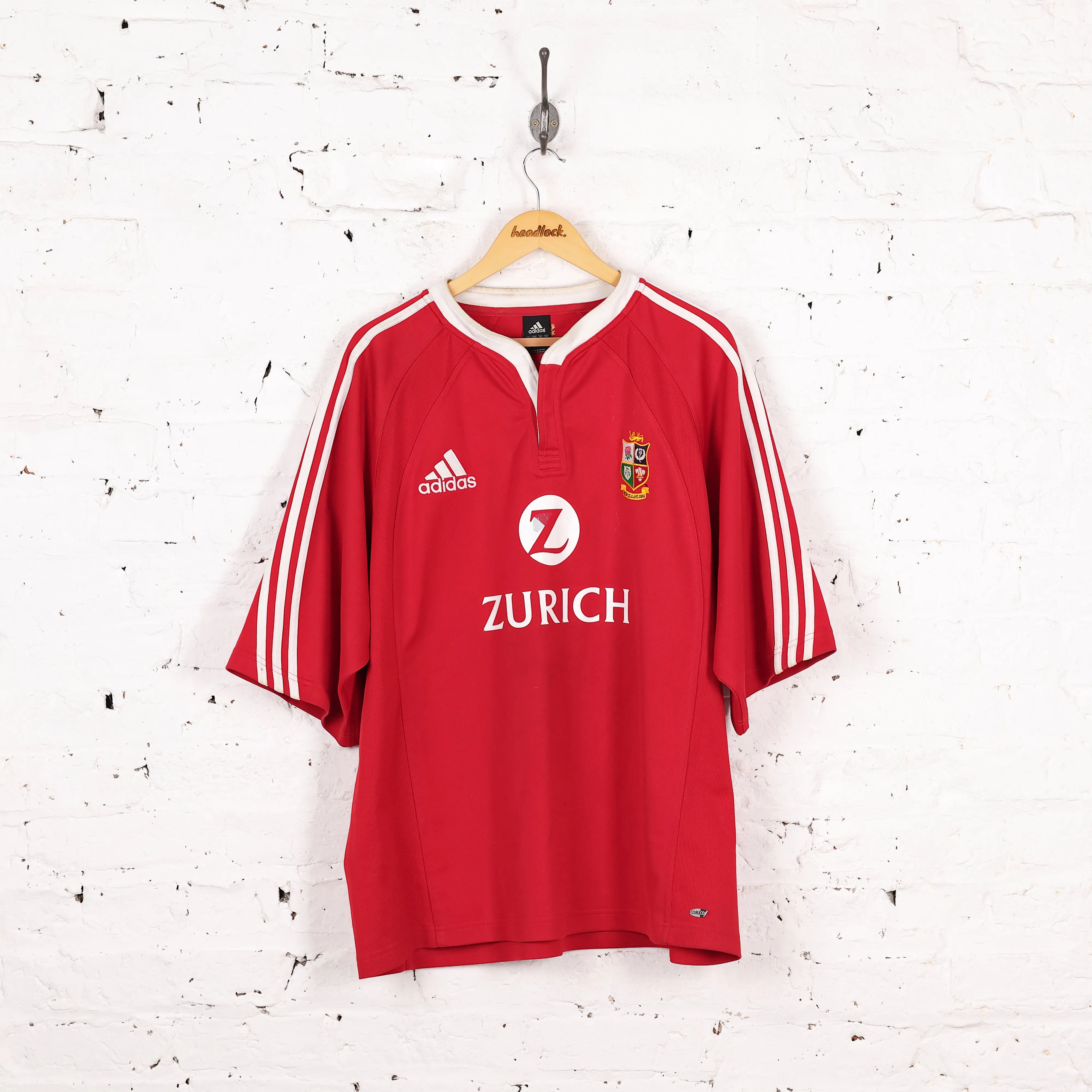 British and Irish Lions Adidas 2005 Tour Rugby Shirt - Red - XXXL