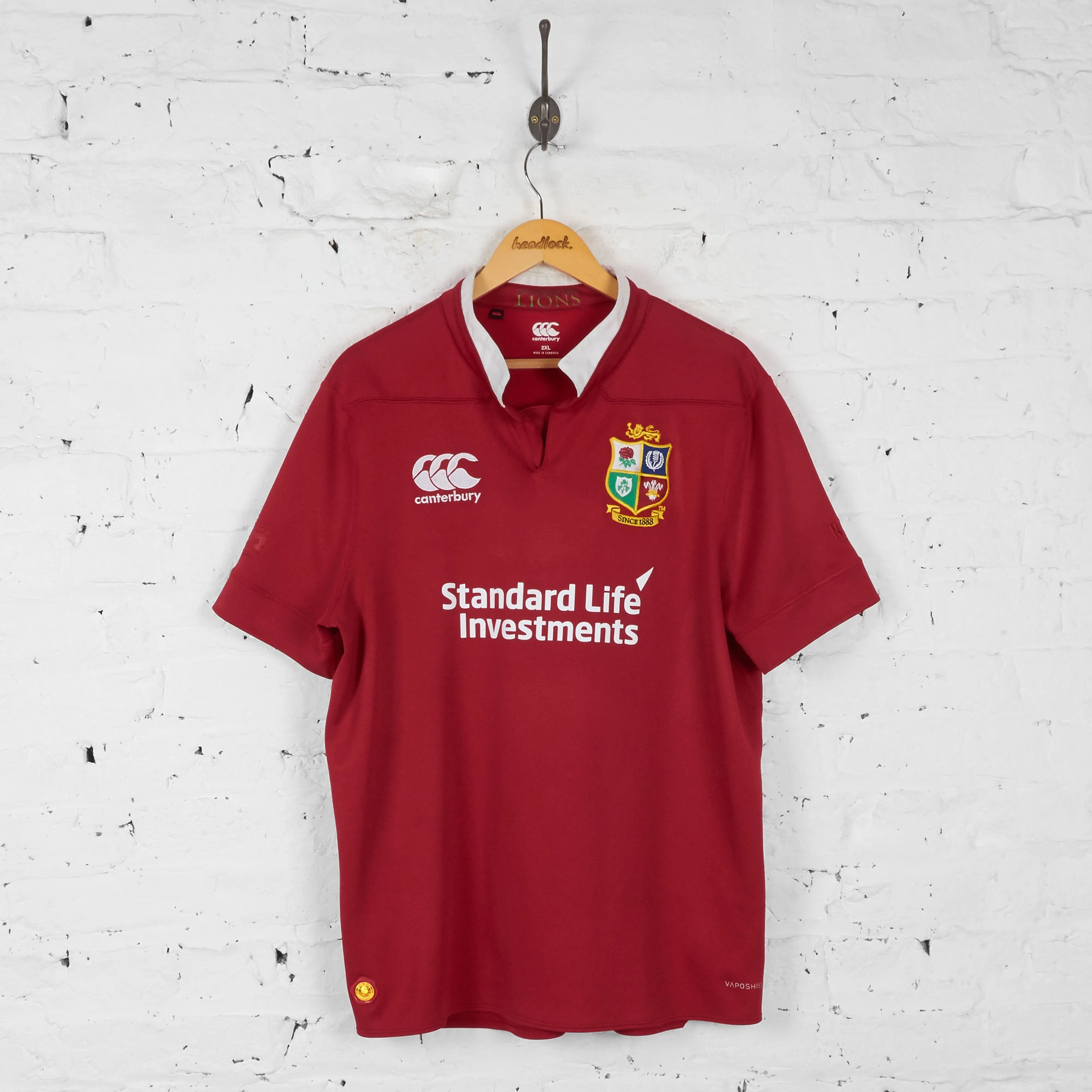 British and Irish Lions Rugby Shirt - Red - XXL