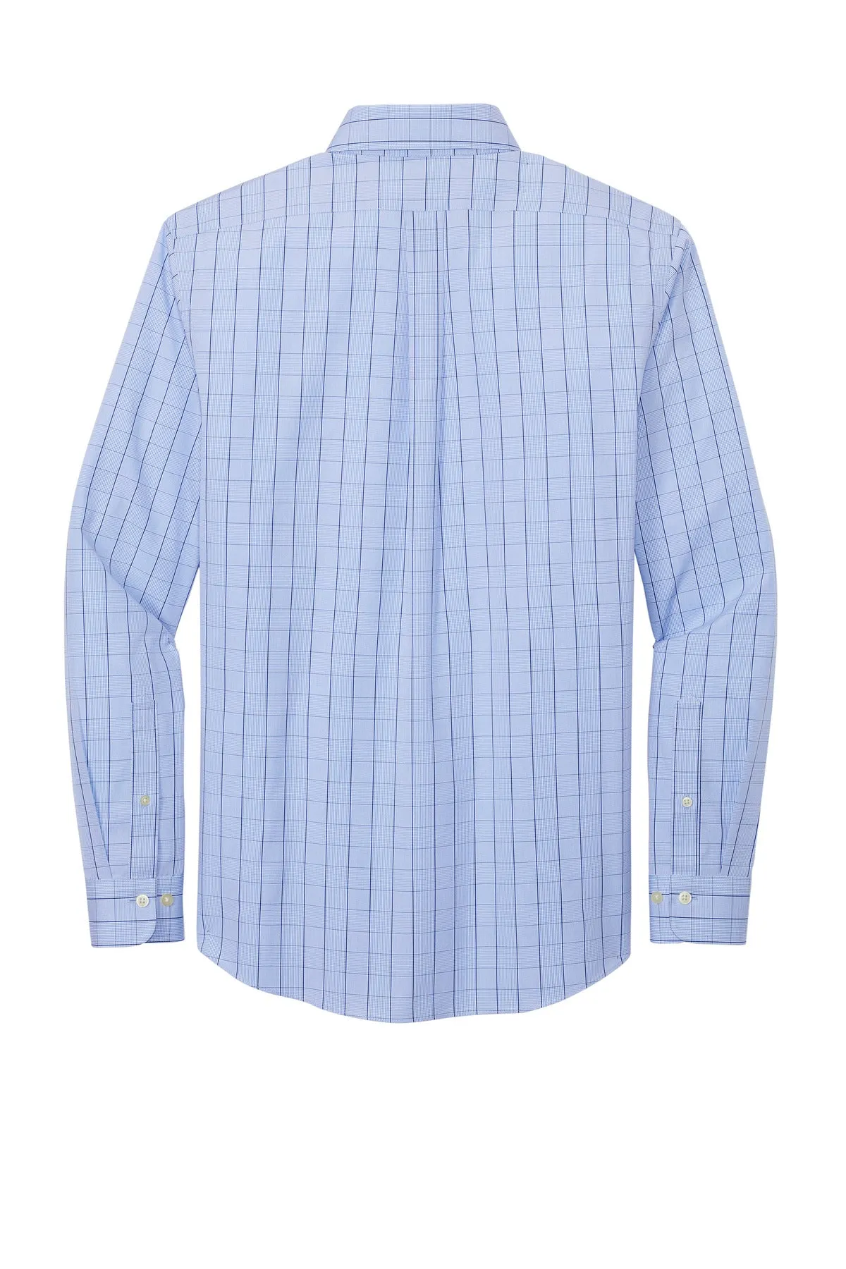 Brooks Brothers Wrinkle-Free Stretch Patterned Shirt BB18008 Newport Blue
