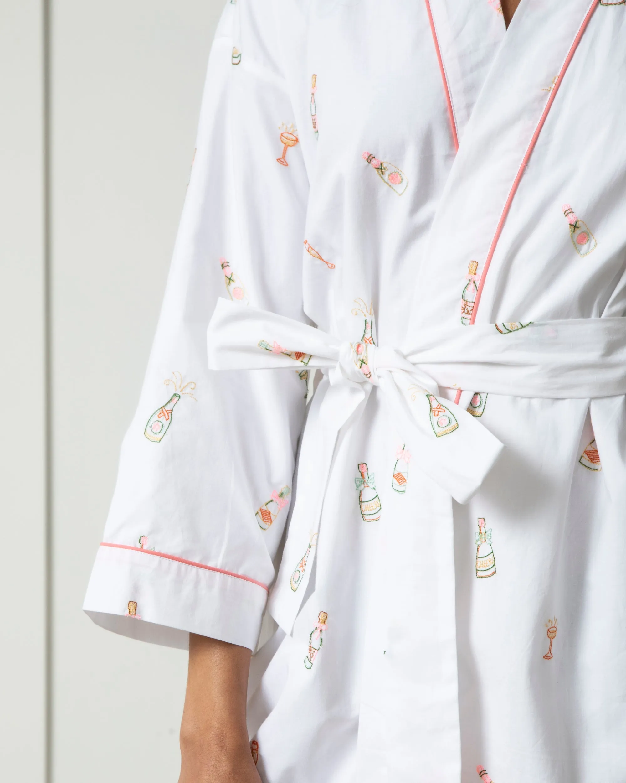 Bubbly Brunch - Getting Ready Robe - Cloud