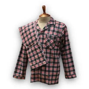 BULK BUY - Men's Two Piece Flannel Pajama Set with Matching Bottoms (8-Pack)