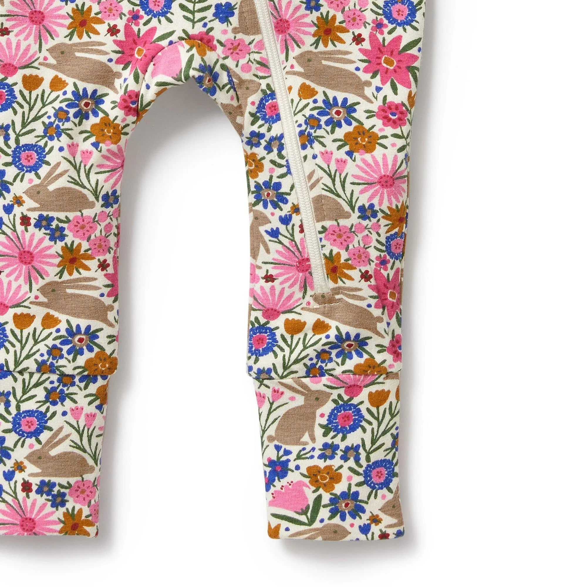Bunny Hop Organic Zipsuit With Feet
