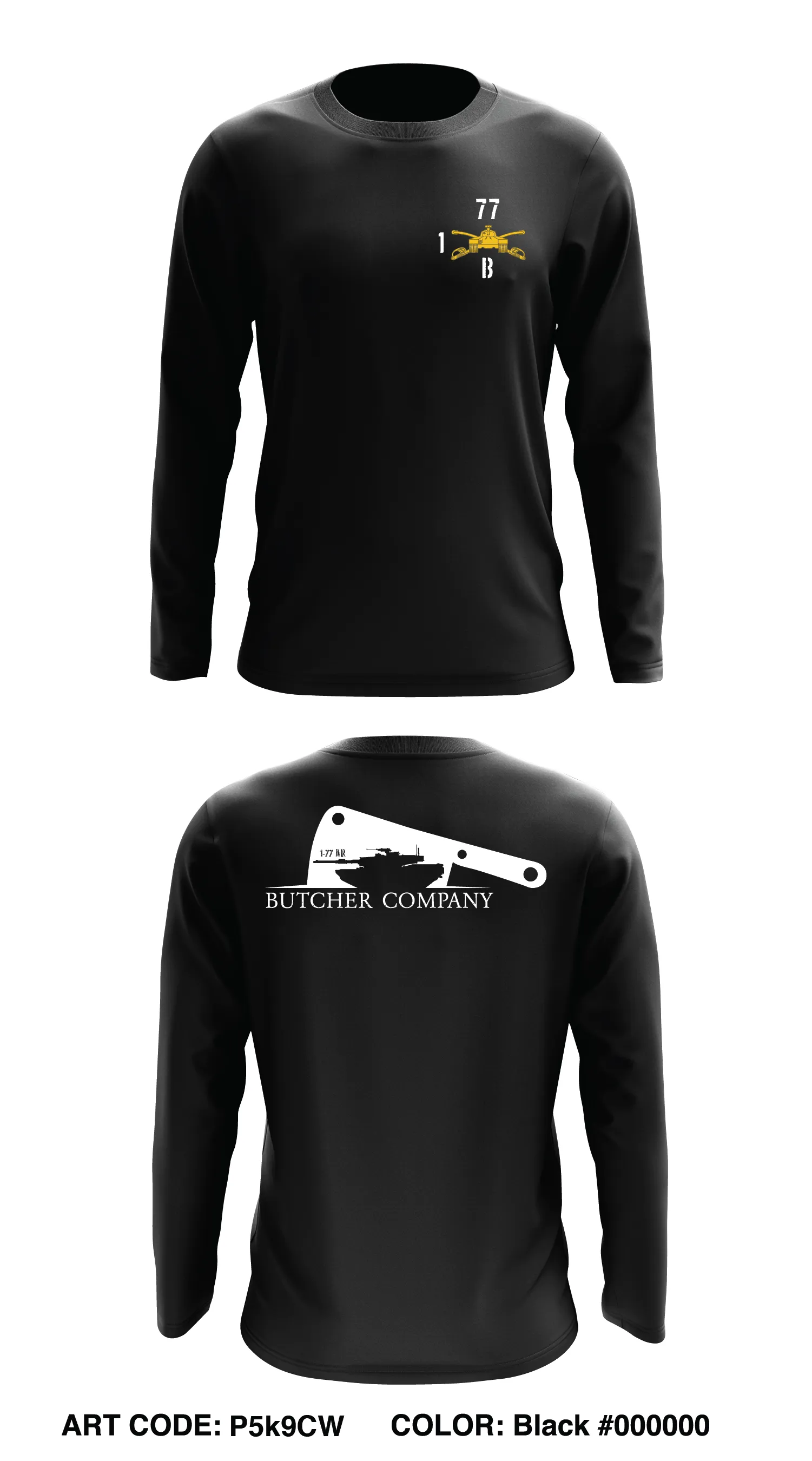 Butcher Co, 1-77 AR Core Men's LS Performance Tee - P5k9CW