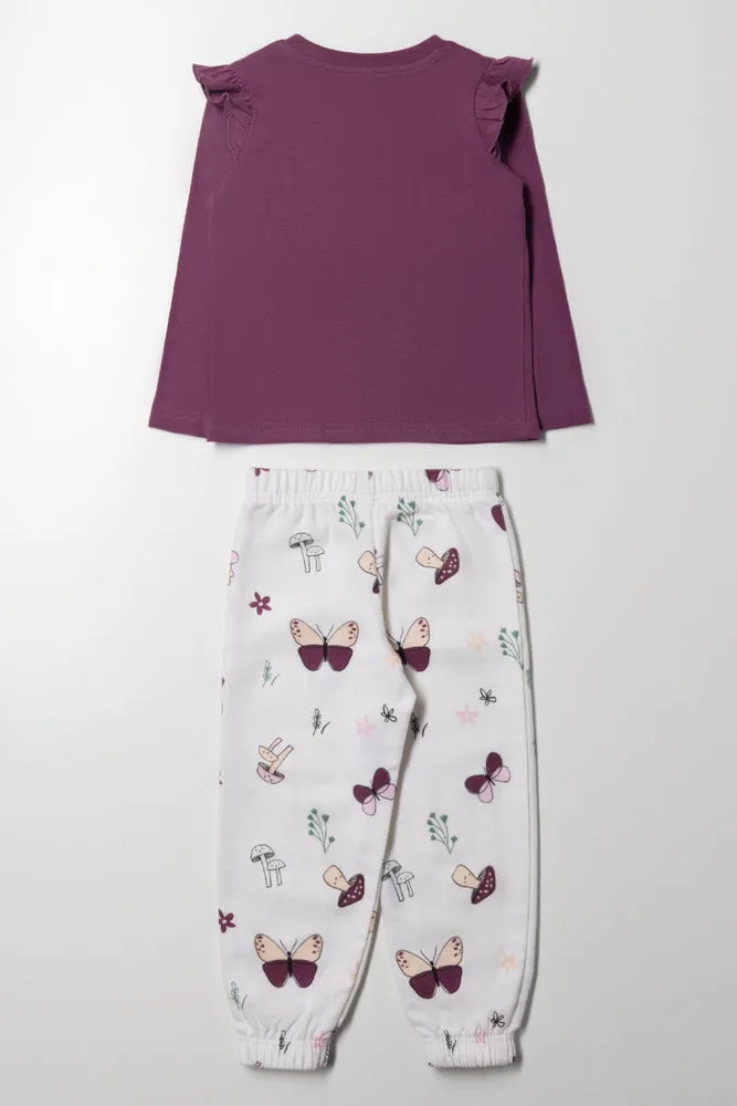 Butterfly Pyjamas Purple