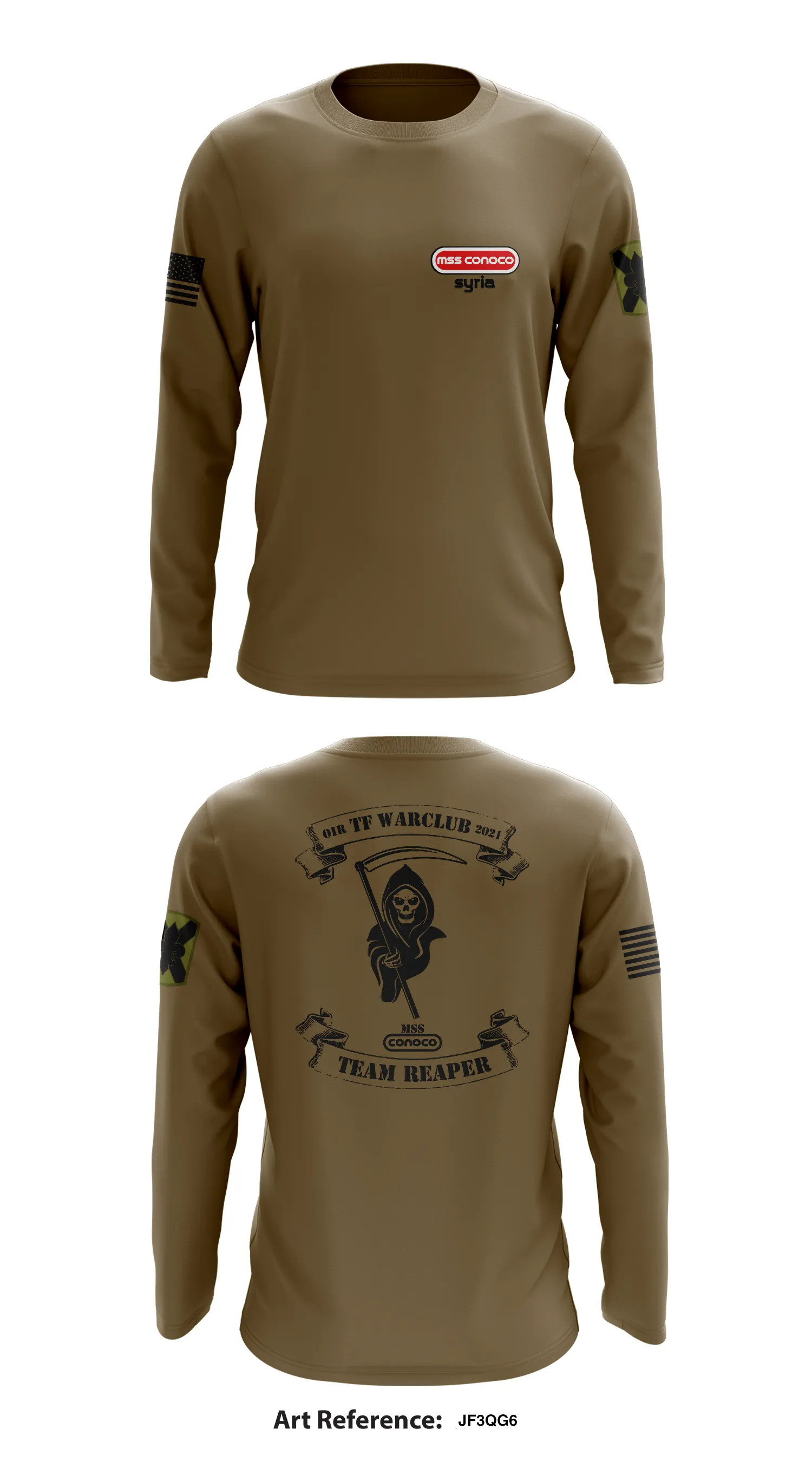 C Btry 1-141 FA BN Store 1 Core Men's LS Performance Tee - Jf3qG6